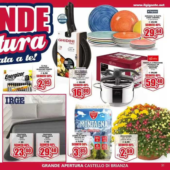 Il Gigante apre a Castello di Brianza da 30 ottobre a 10 novembre di 2024 - Pagina del volantino 31