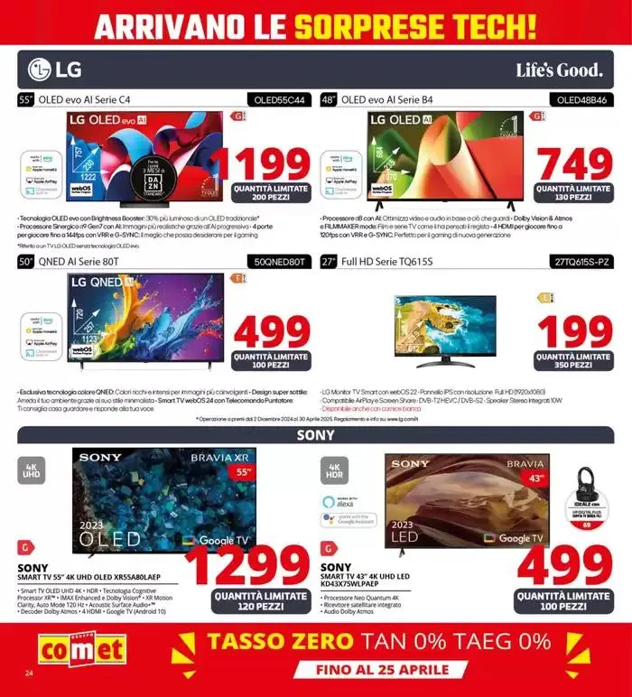 Sorprese tech da Comet! da 17 aprile a 28 aprile di 2025 - Pagina del volantino 24