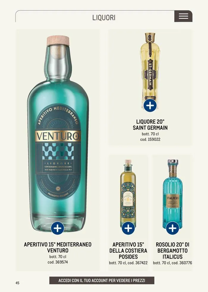Catalogo aperitivo 2024 beverage da 20 maggio a 31 marzo di 2025 - Pagina del volantino 45