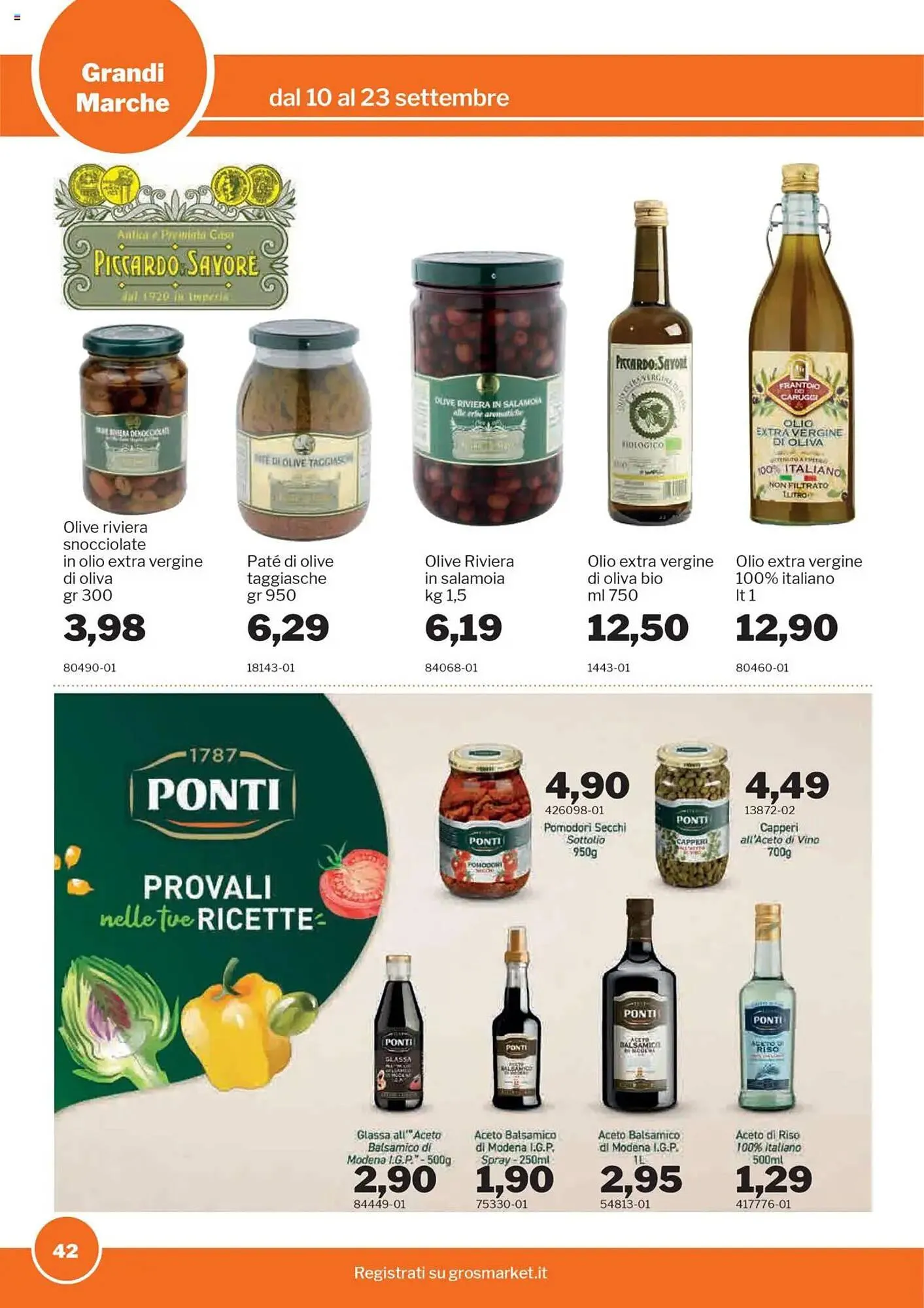 Volantino GrosMarket da 10 settembre a 23 settembre di 2025 - Pagina del volantino 42