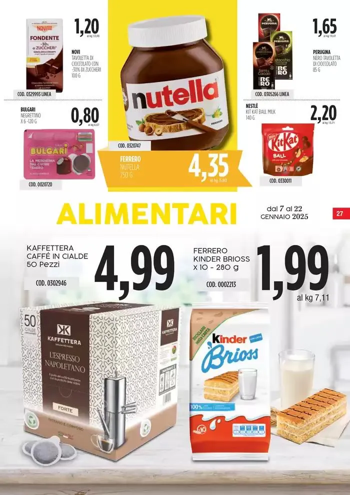 Offerte Carico Cash&Carry da 7 gennaio a 22 gennaio di 2025 - Pagina del volantino 27