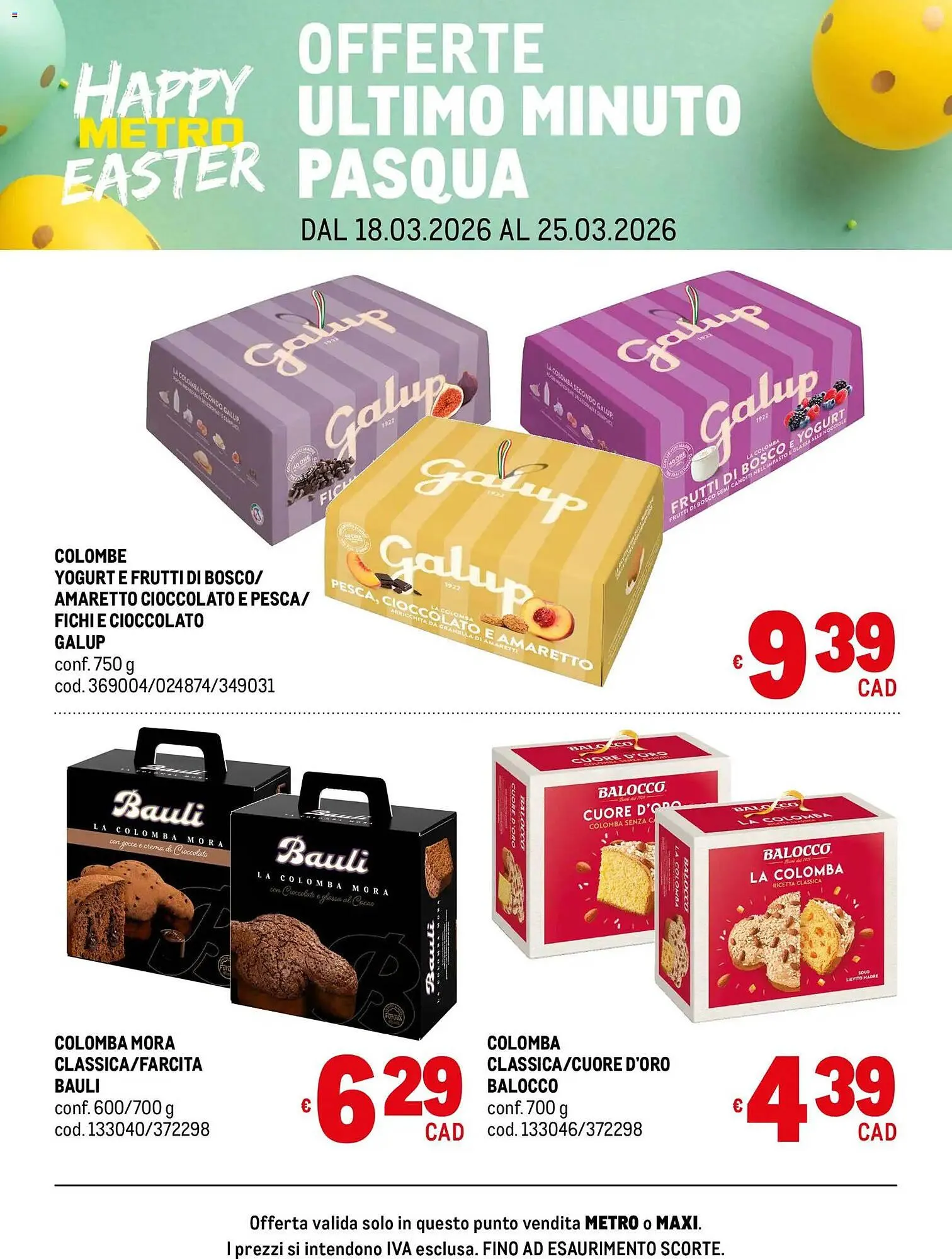 Volantino Metro da 18 marzo a 25 marzo di 2026 - Pagina del volantino 1