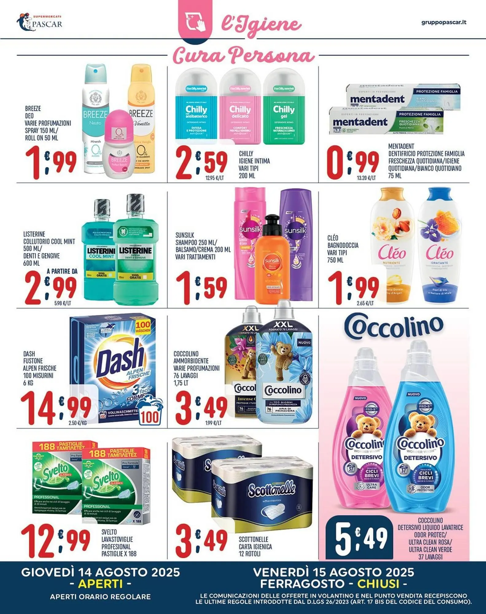 Volantino Gruppo Pascar da 8 agosto a 16 agosto di 2025 - Pagina del volantino 12