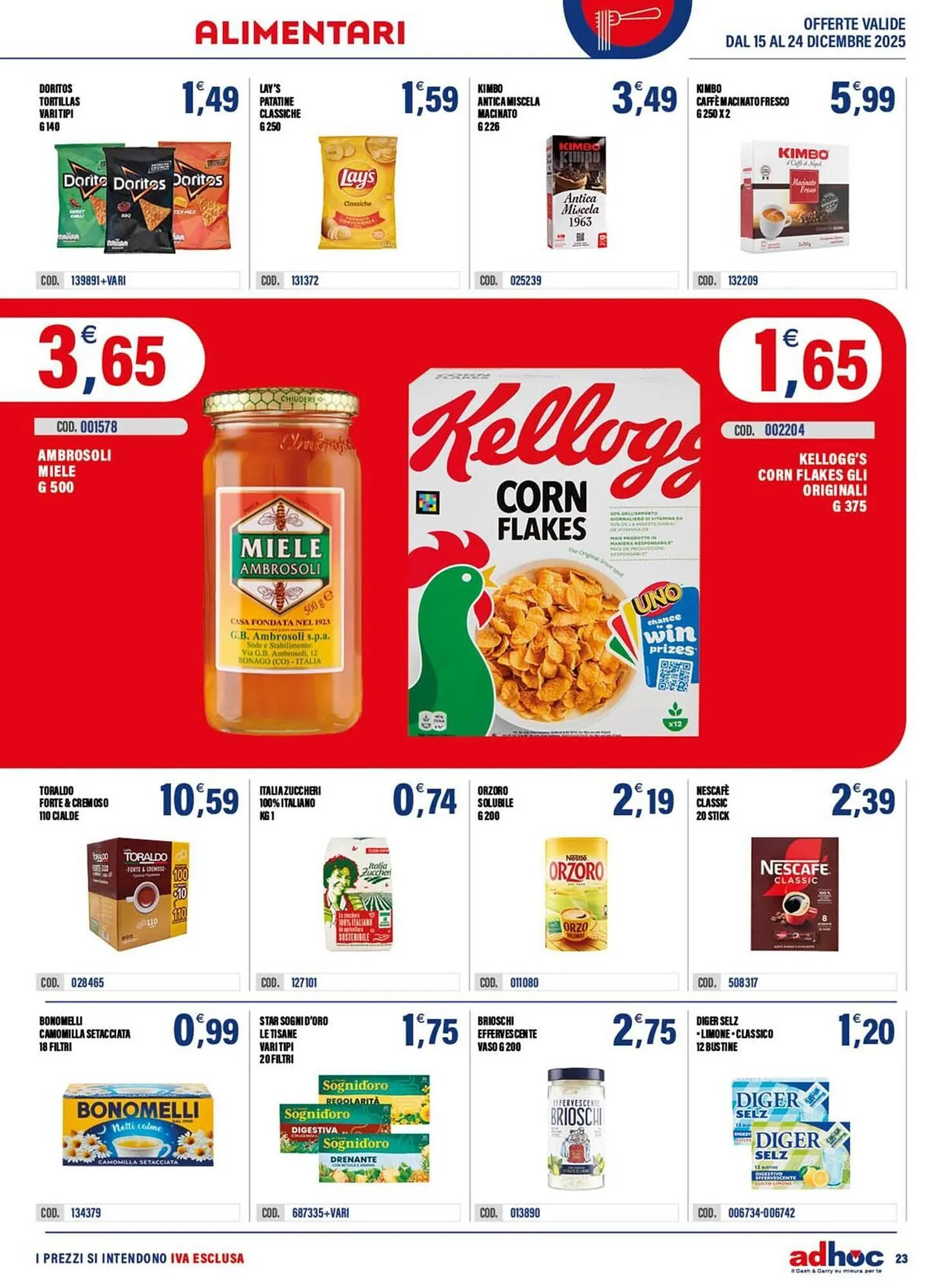 Volantino Adhoc da 15 dicembre a 24 dicembre di 2025 - Pagina del volantino 23