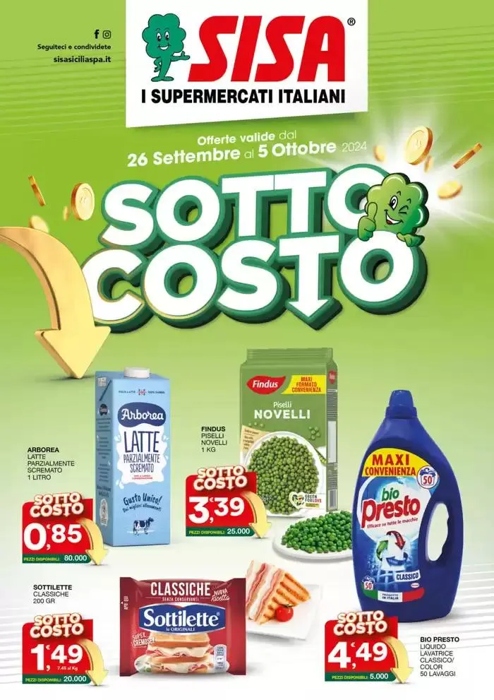 Sottocosto da 26 settembre a 5 ottobre di 2024 - Pagina del volantino 1