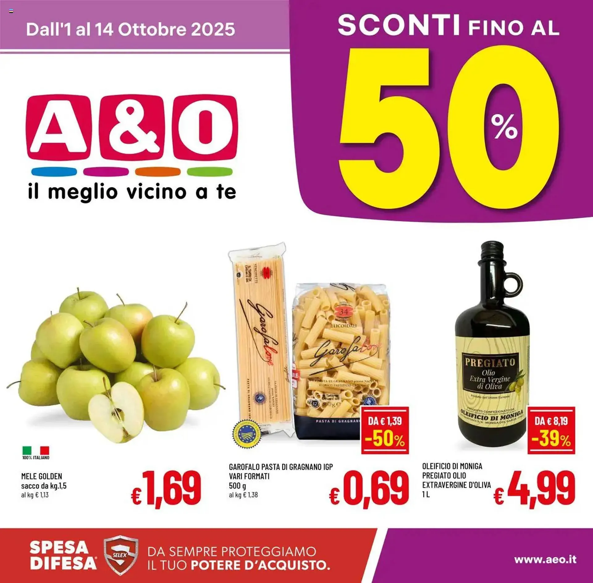 Volantino A&O da 1 ottobre a 14 ottobre di 2025 - Pagina del volantino 1