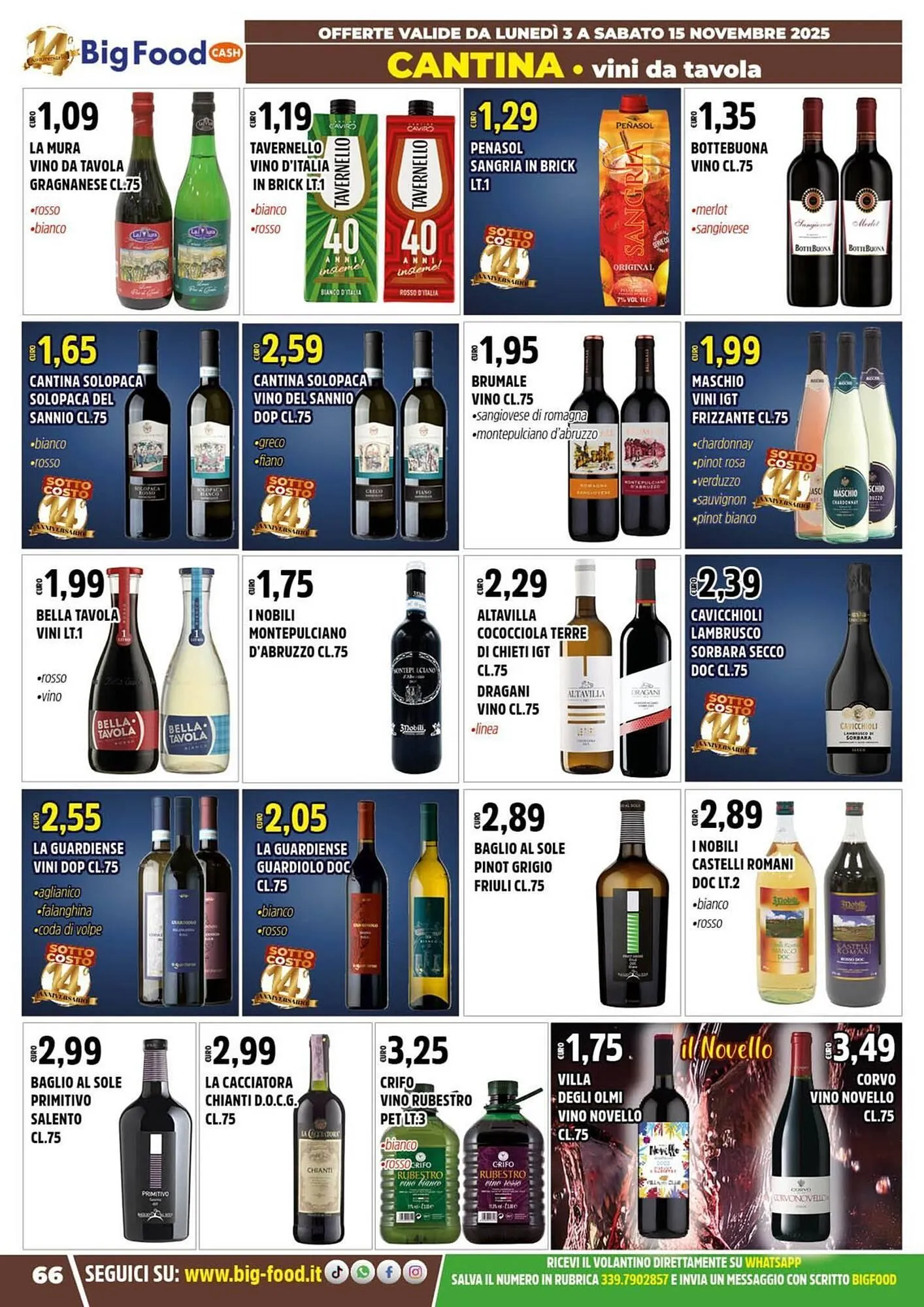 Volantino Big Food da 3 novembre a 15 novembre di 2025 - Pagina del volantino 66