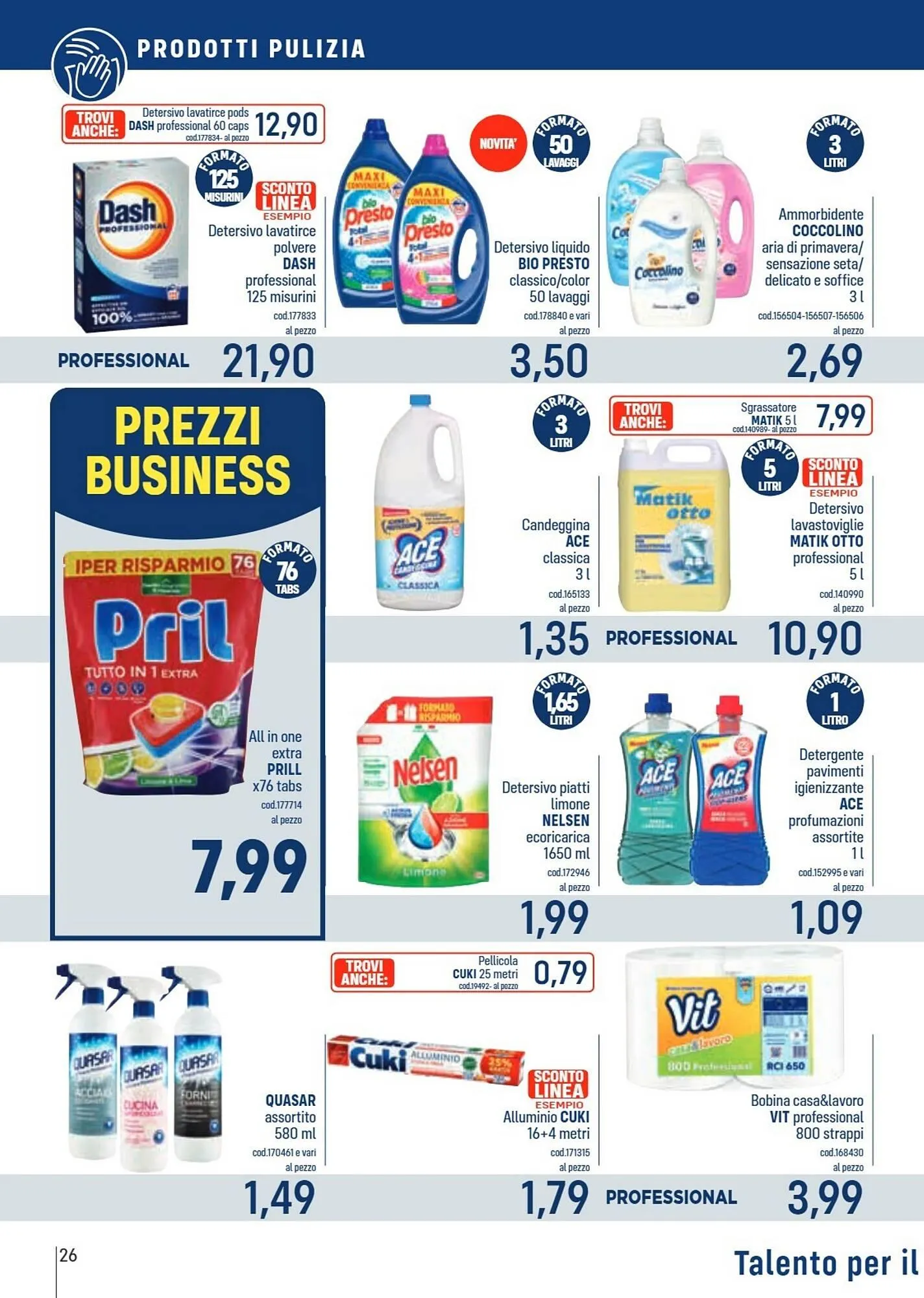 Volantino Talento Professional Store da 24 novembre a 7 dicembre di 2025 - Pagina del volantino 26