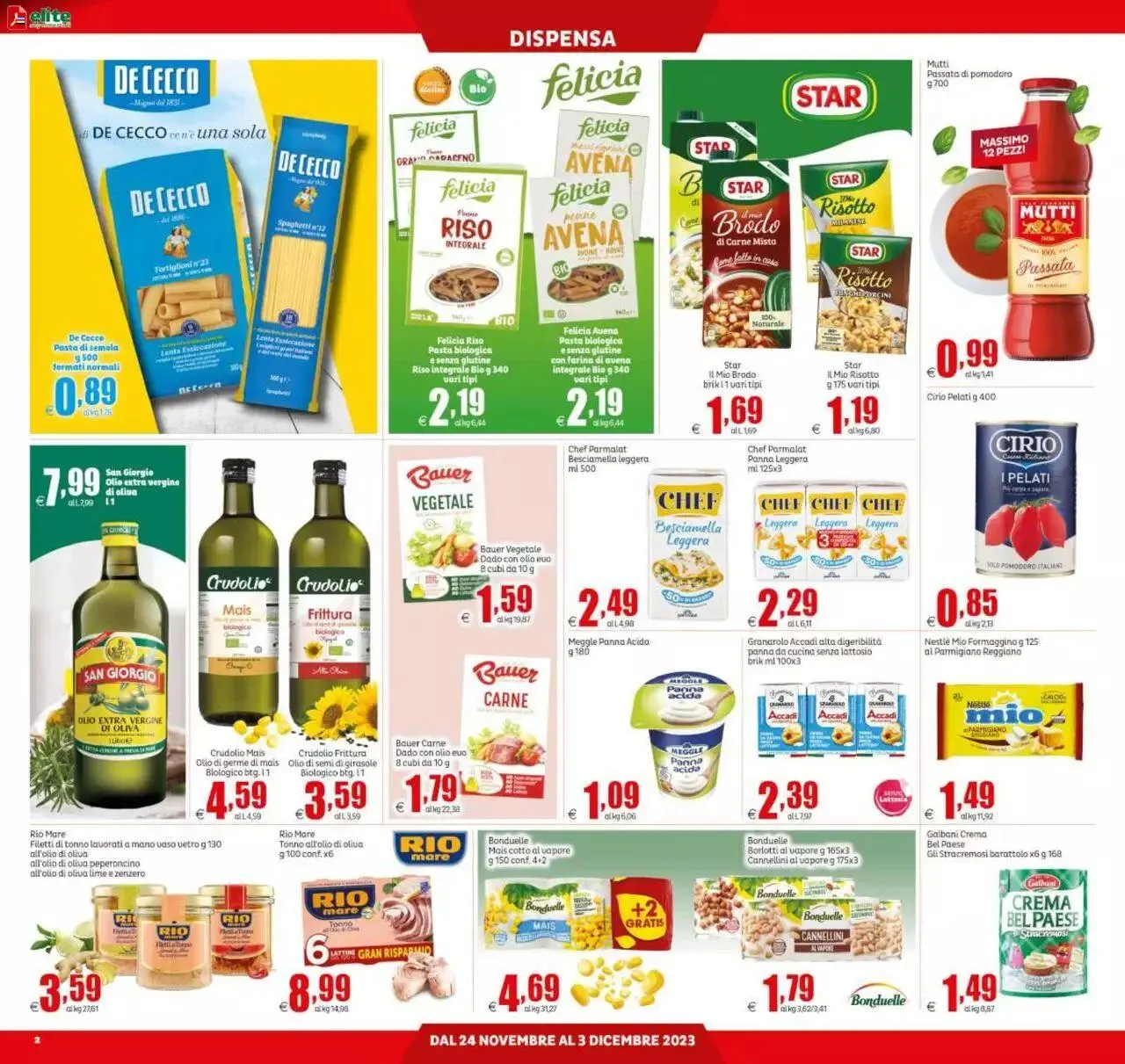 Volantino Elite Supermercati da 24 novembre a 3 dicembre di 2023 - Pagina del volantino 2