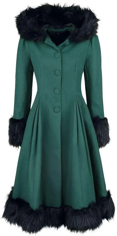 Elvira Coat | Cappotti | verde acqua | Hell Bunny