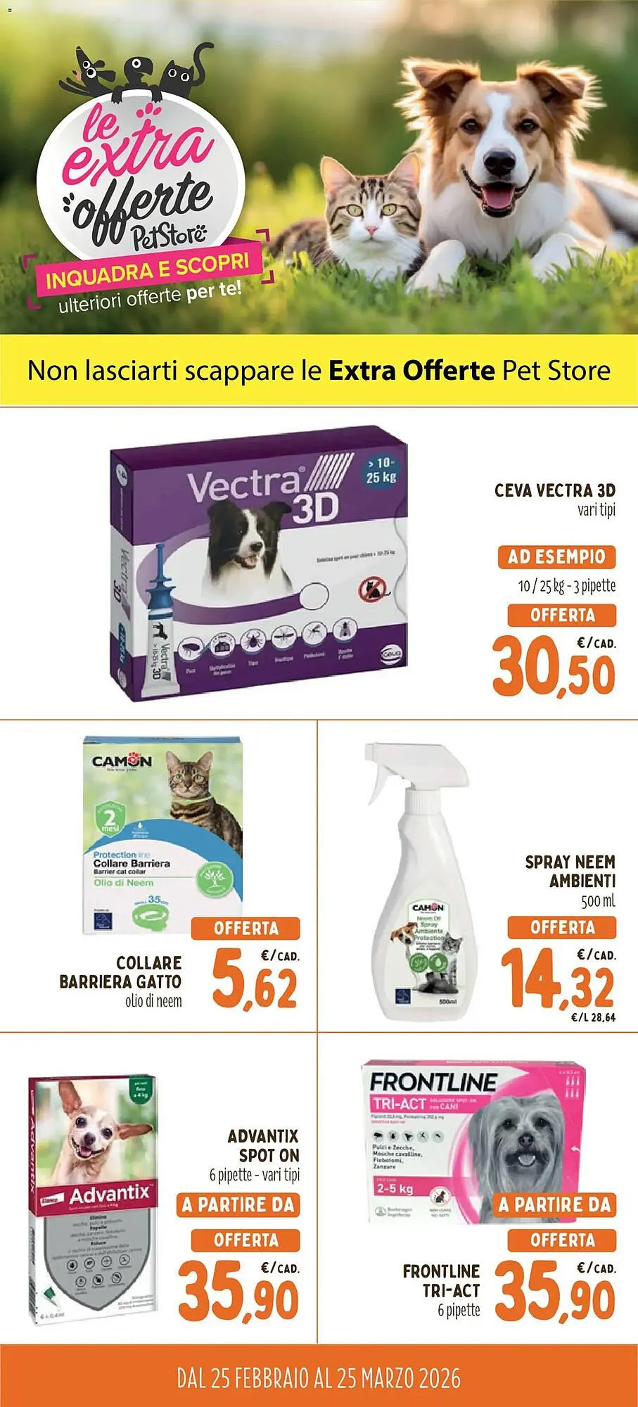 Volantino Pet Store Conad da 25 febbraio a 25 marzo di 2026 - Pagina del volantino 1
