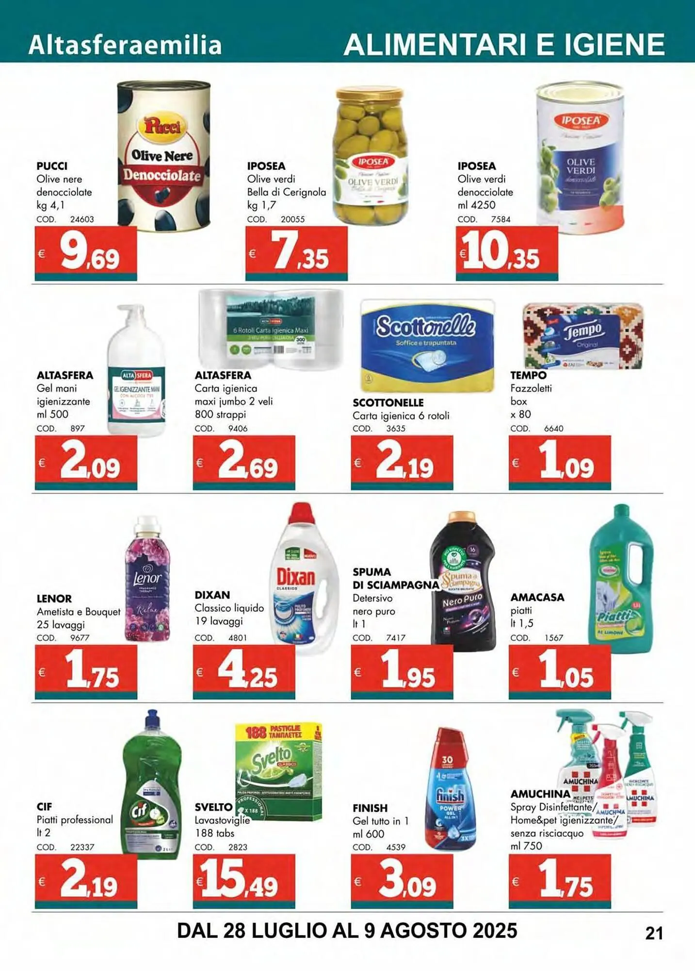Volantino Altasfera da 28 luglio a 9 agosto di 2025 - Pagina del volantino 21