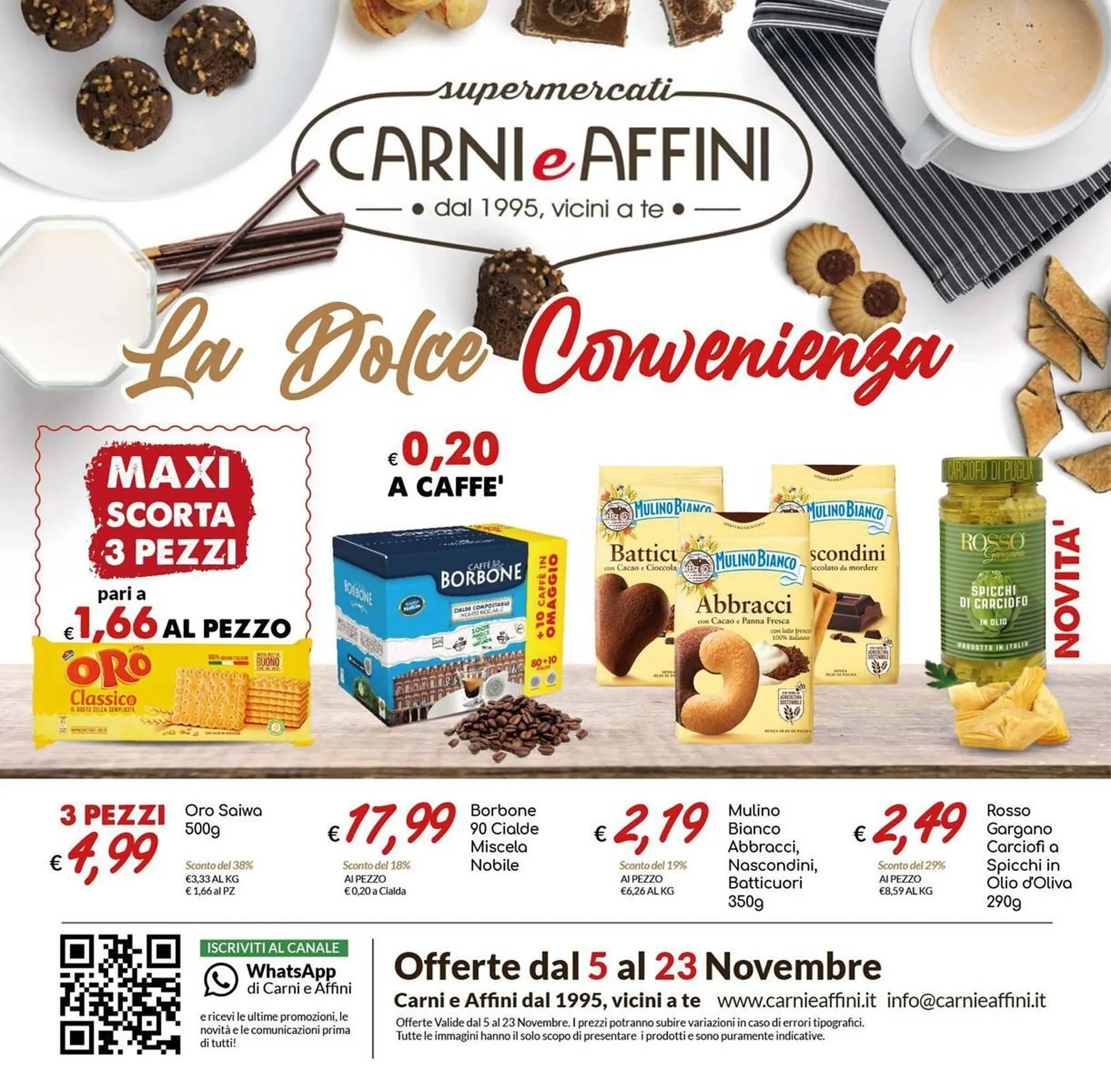 Volantino Carni e Affini Supermercati da 5 novembre a 23 novembre di 2025 - Pagina del volantino 1