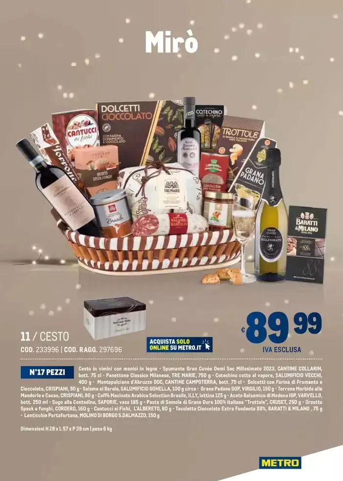 Cesti di Natale Ridotto da 4 novembre a 31 dicembre di 2024 - Pagina del volantino 11