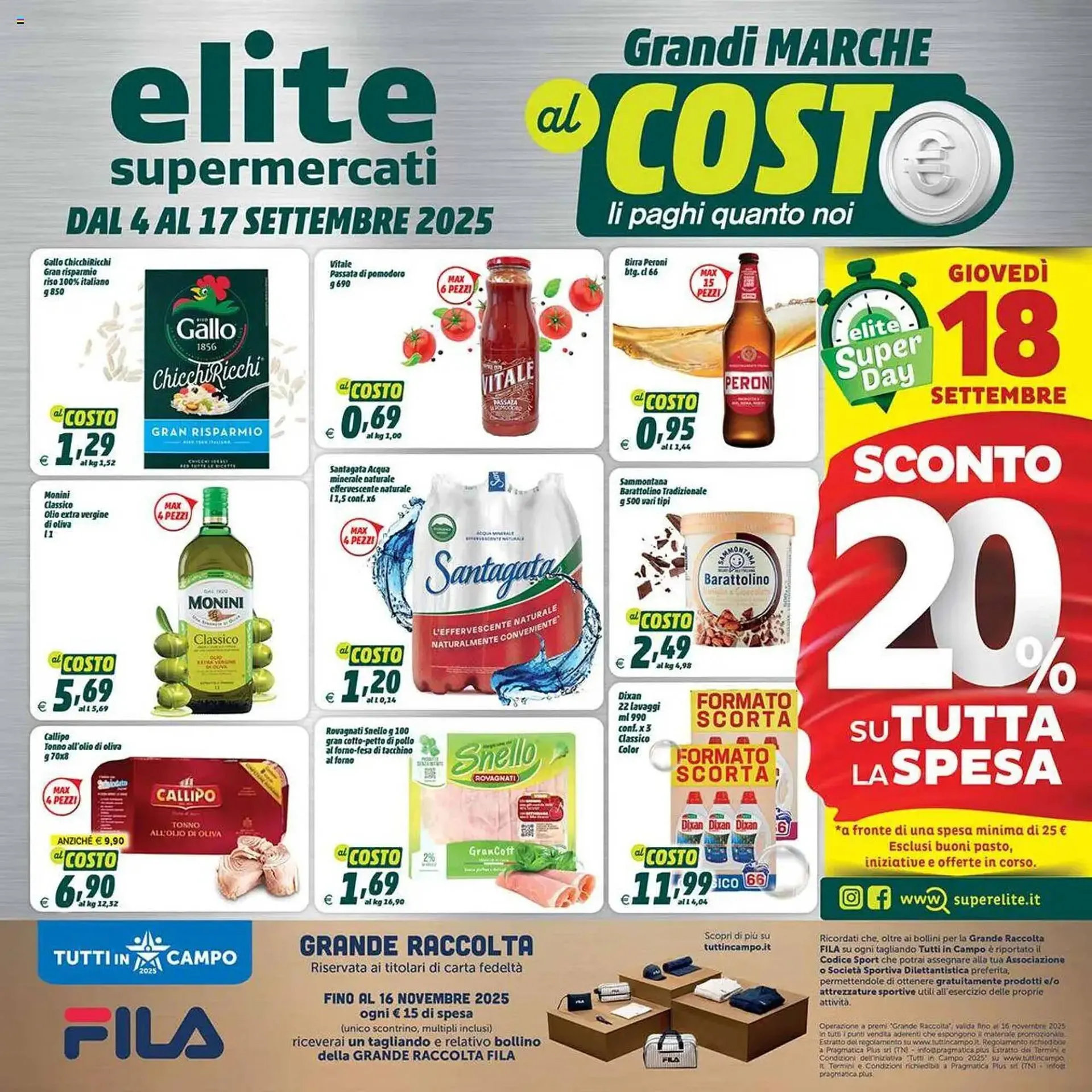 Volantino Elite da 4 settembre a 17 settembre di 2025 - Pagina del volantino 1