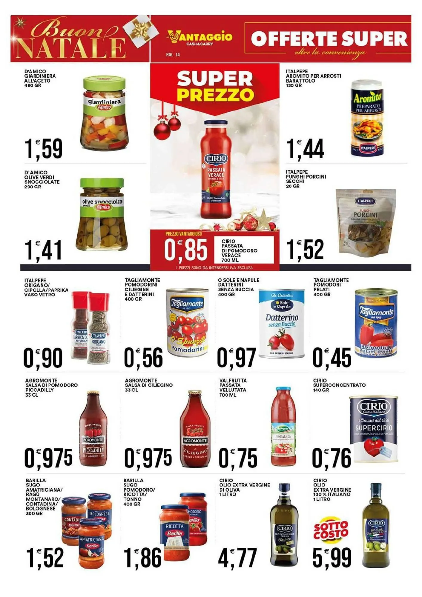 Volantino Vantaggio Cash&Carry da 15 dicembre a 27 dicembre di 2025 - Pagina del volantino 15