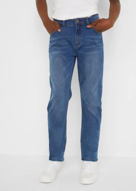 Jeans con fodera in pile slim fit