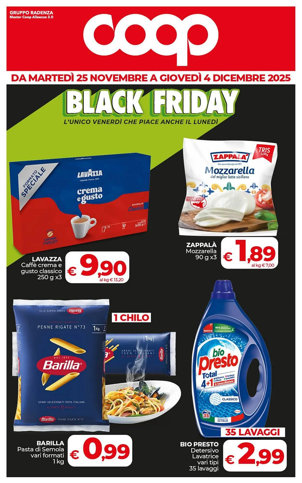 Volantino Coop Radenza da 25 novembre a 4 dicembre di 2025 - Pagina del volantino 1