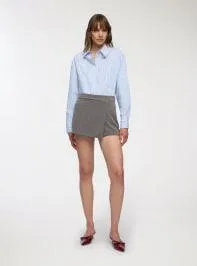 Skort melange portafoglio Grigio medio melange