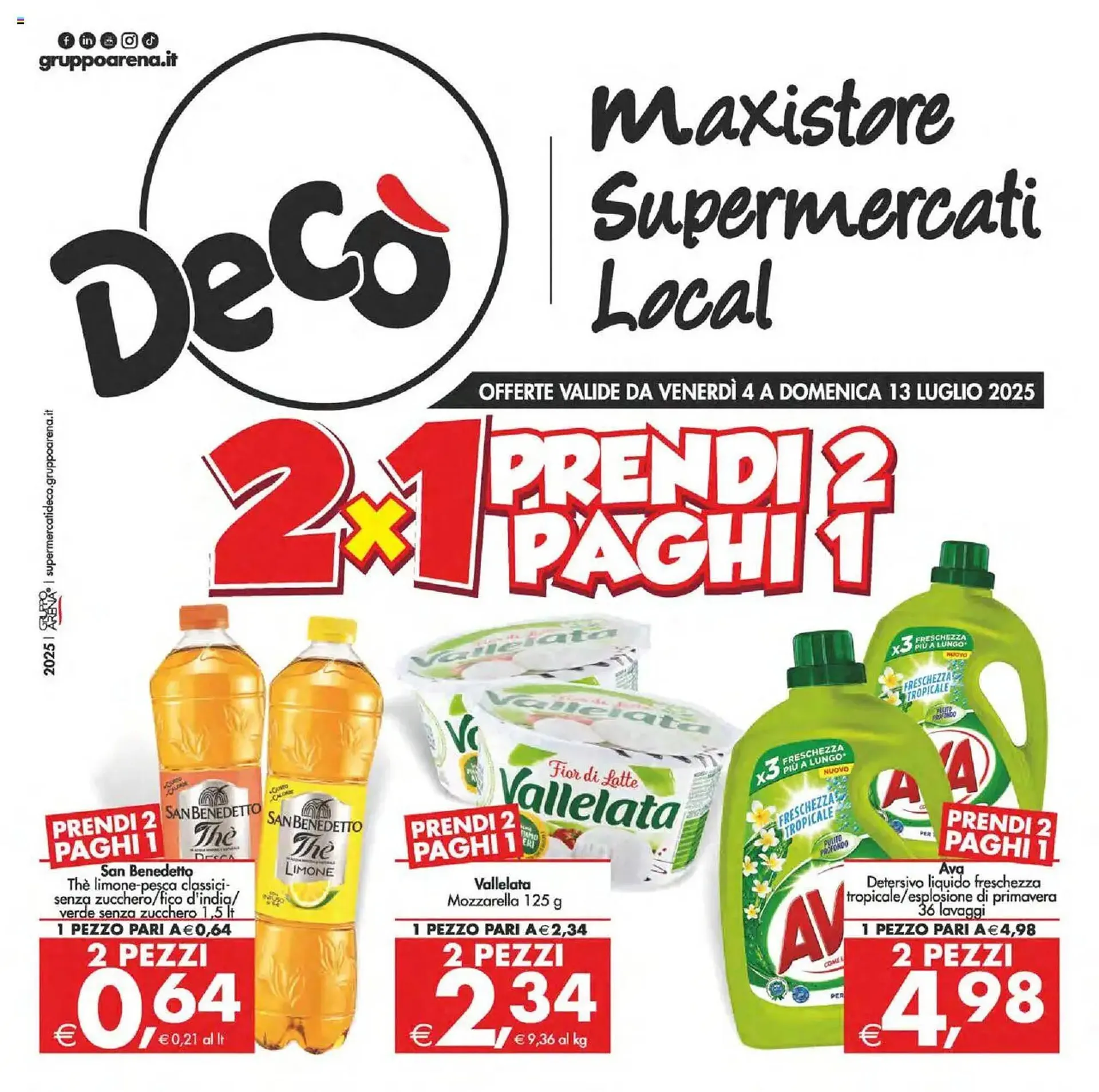Volantino Deco Supermercati da 4 luglio a 13 luglio di 2025 - Pagina del volantino 1