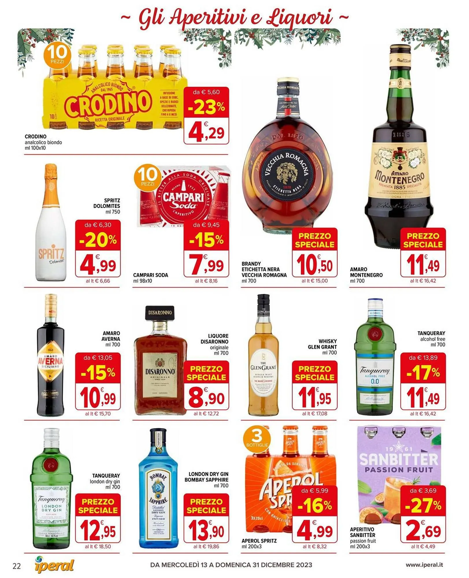 Volantino Iperal da 13 dicembre a 31 dicembre di 2023 - Pagina del volantino 22