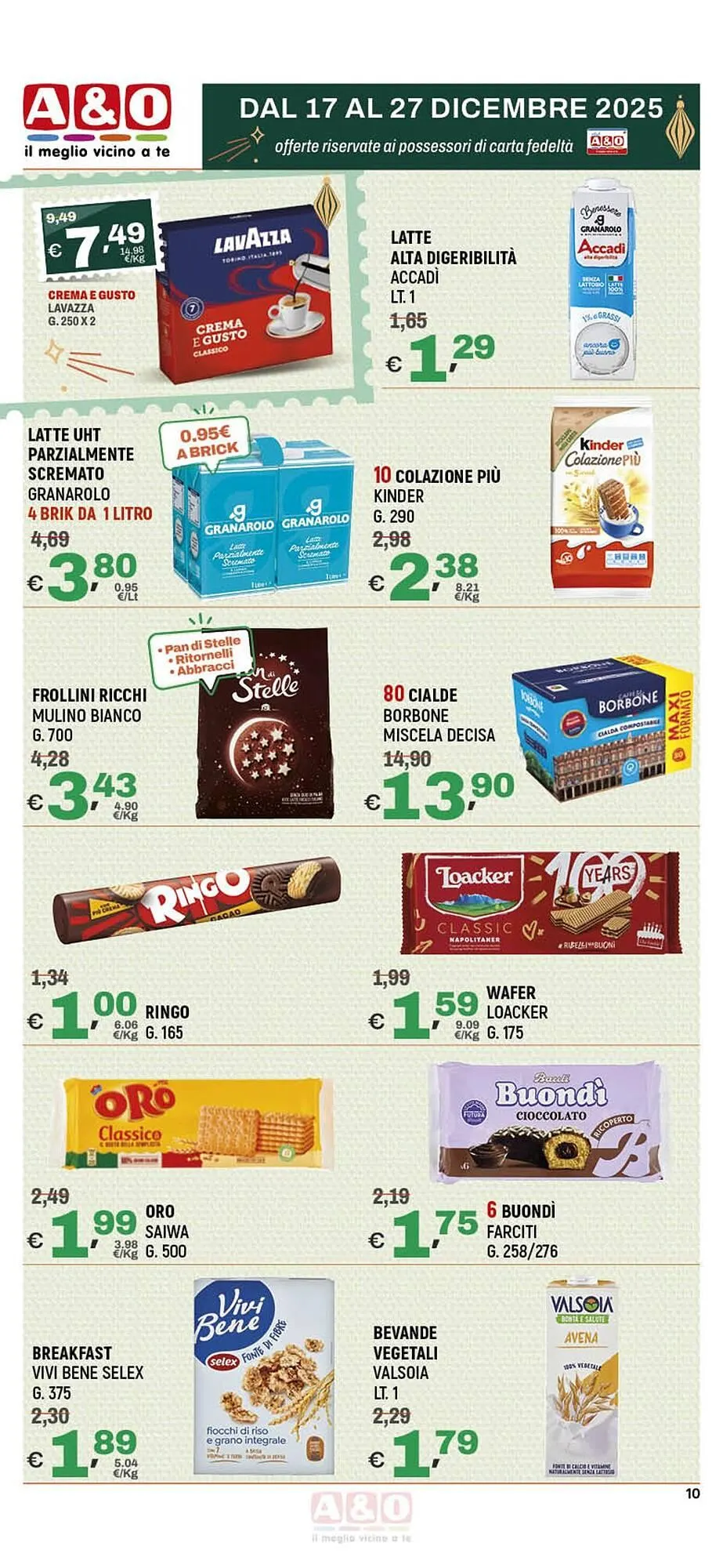 Volantino A&O da 18 dicembre a 27 dicembre di 2025 - Pagina del volantino 10