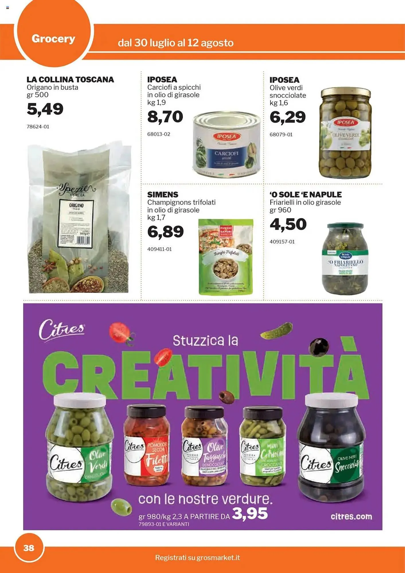 Volantino GrosMarket da 30 luglio a 12 agosto di 2025 - Pagina del volantino 38