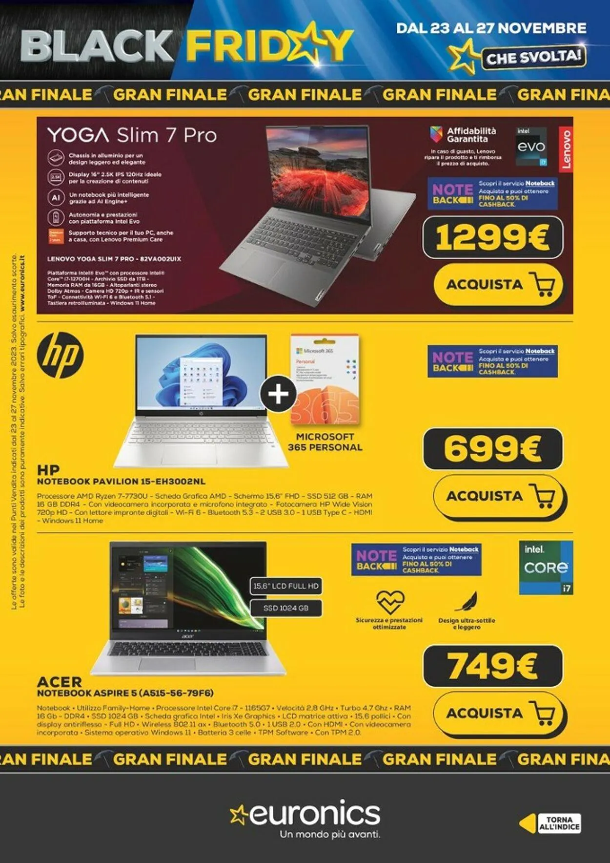 Euronics Volantino attuale da 23 novembre a 27 novembre di 2023 - Pagina del volantino 6