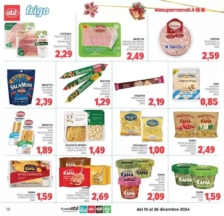 Qualita a prezzo bloccato da 10 dicembre a 26 dicembre di 2024 - Pagina del volantino 18