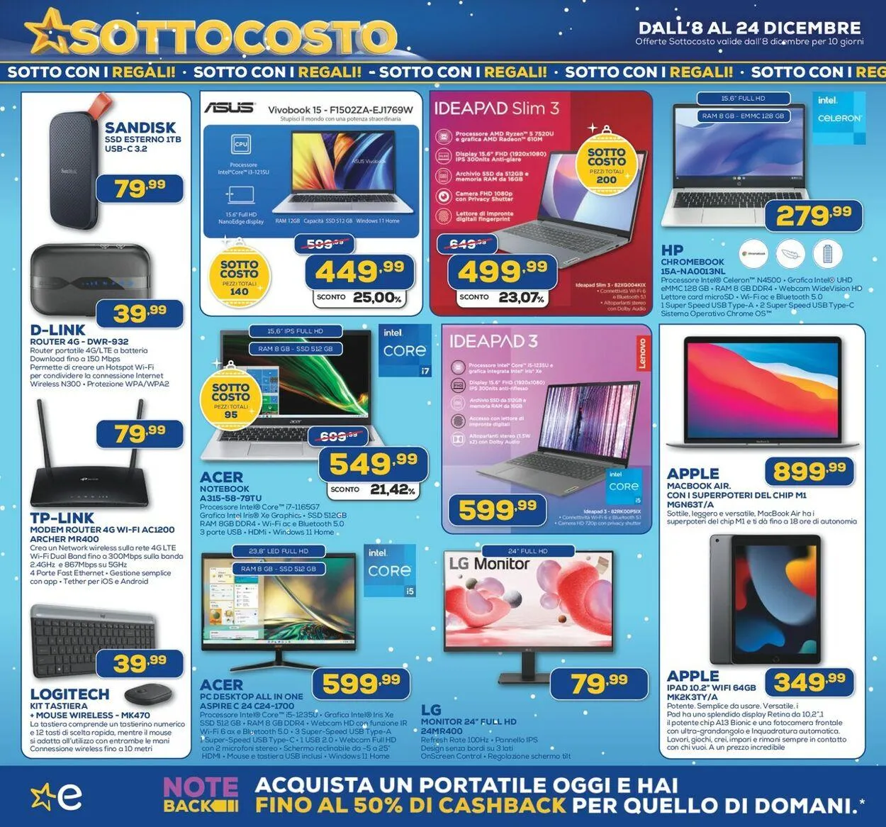 Euronics - Via Walt Disney, 87064, Corigliano Rossano (CS) Volantino attuale da 8 dicembre a 24 dicembre di 2023 - Pagina del volantino 6