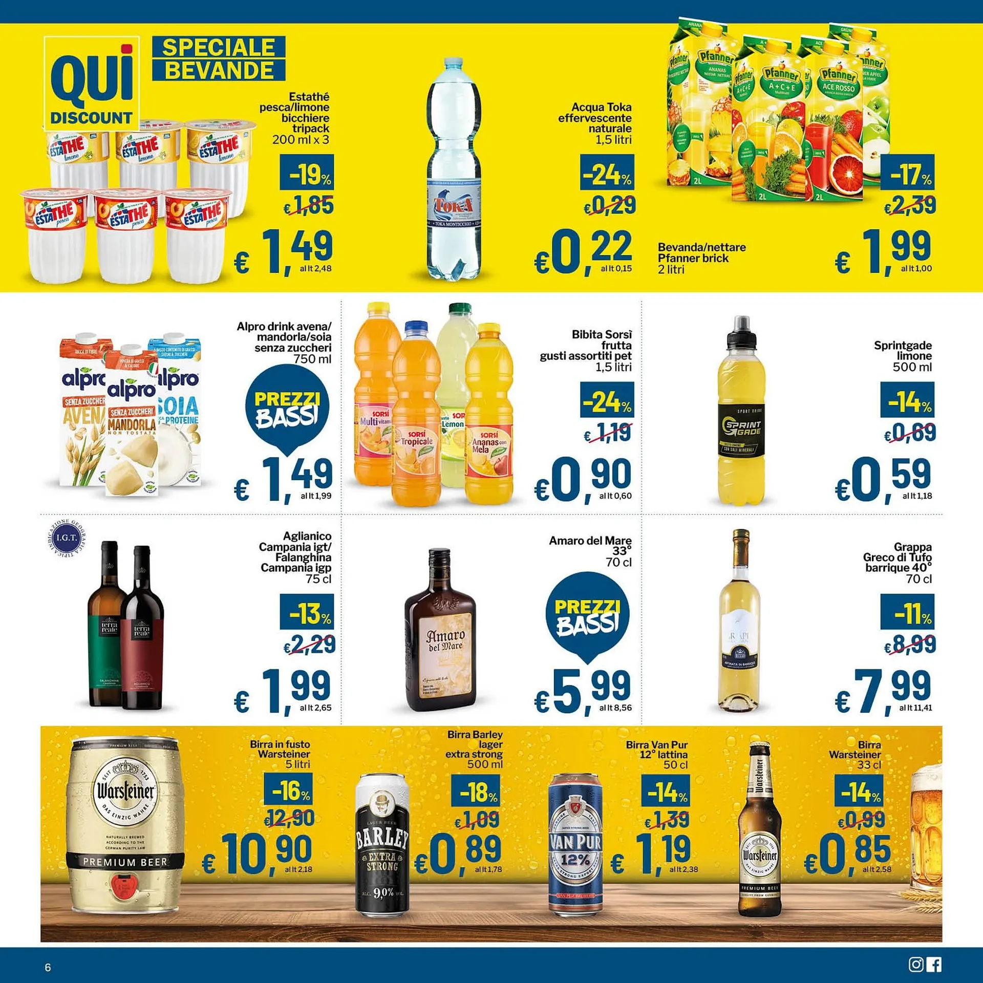 Volantino Qui Discount da 29 luglio a 17 agosto di 2025 - Pagina del volantino 6