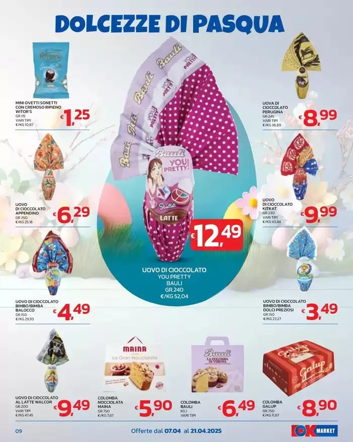 LA PASQUA CHE CONVIENE! da 7 aprile a 21 aprile di 2025 - Pagina del volantino 9