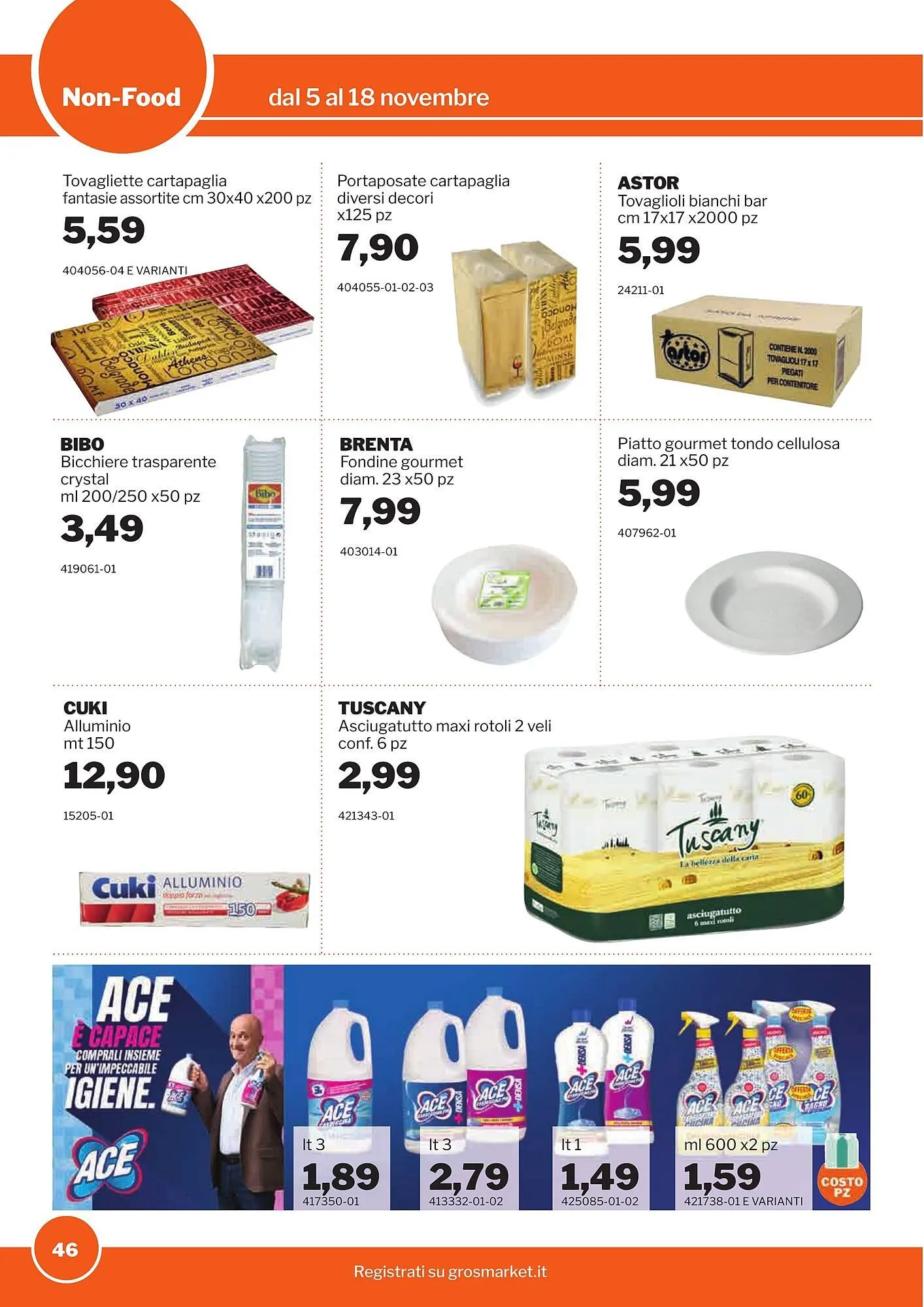 Volantino GrosMarket da 5 novembre a 18 novembre di 2025 - Pagina del volantino 46