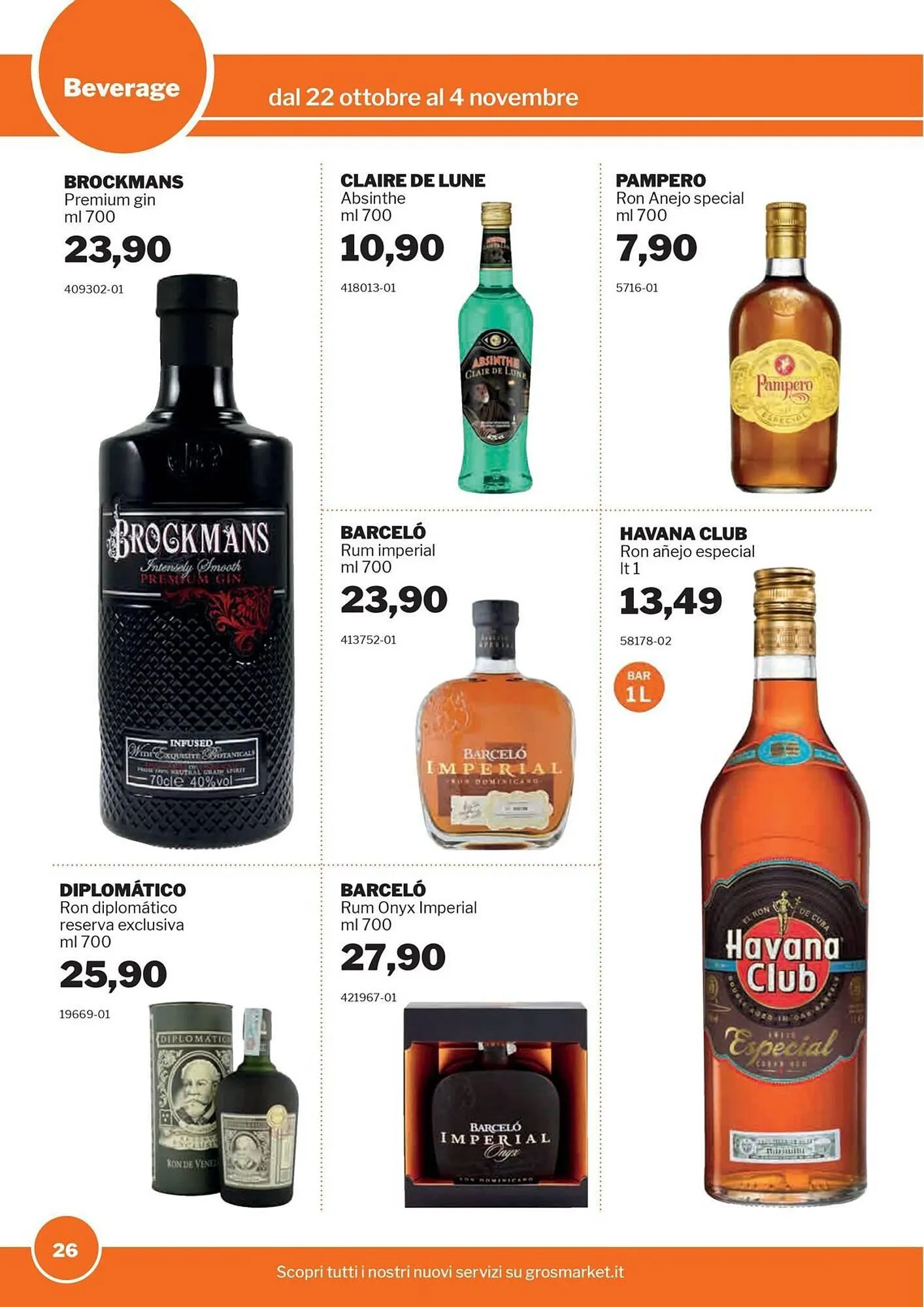 Volantino GrosMarket da 22 ottobre a 4 novembre di 2025 - Pagina del volantino 26