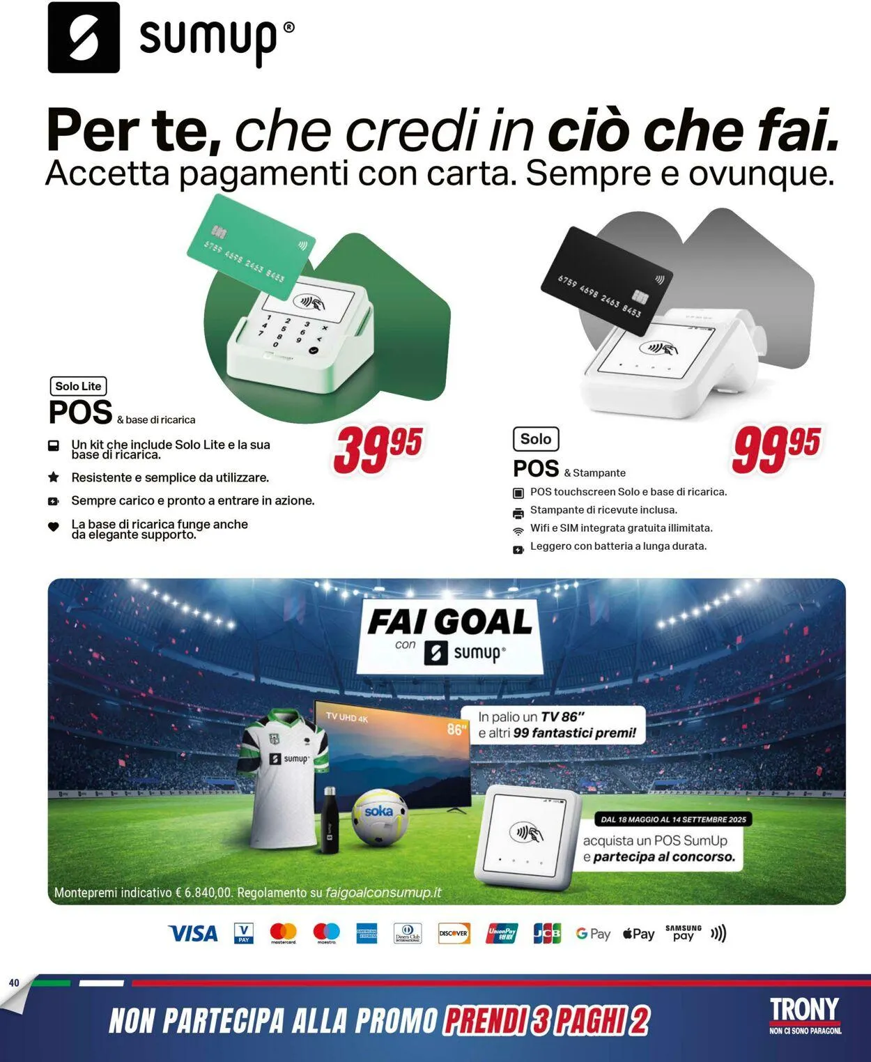 Trony - Palermo Volantino attuale da 3 luglio a 30 luglio di 2025 - Pagina del volantino 40