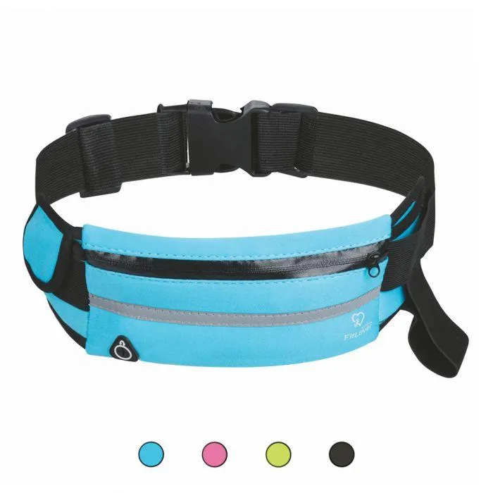 Marsupio fitness 3 tasche e porta borraccia, FitLover