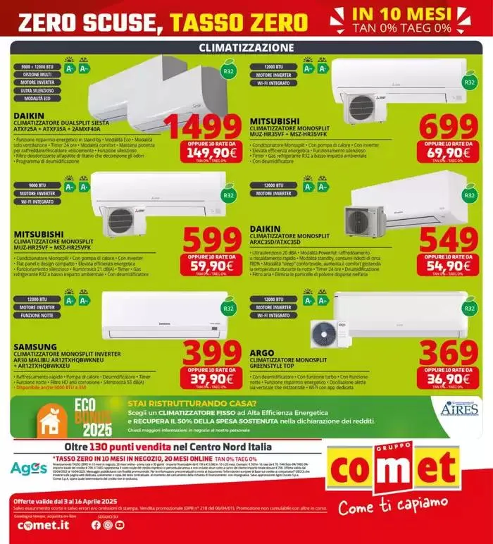 Zero scusa, tasso zero da Comet! da 3 aprile a 16 aprile di 2025 - Pagina del volantino 44