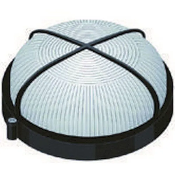 PLAFONIERA TONDA 60W E27 NERA