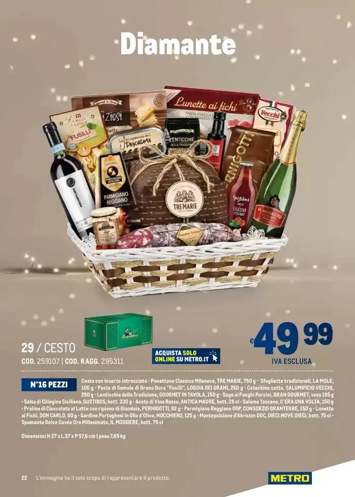 Cesti di Natale Ridotto da 4 novembre a 31 dicembre di 2024 - Pagina del volantino 22