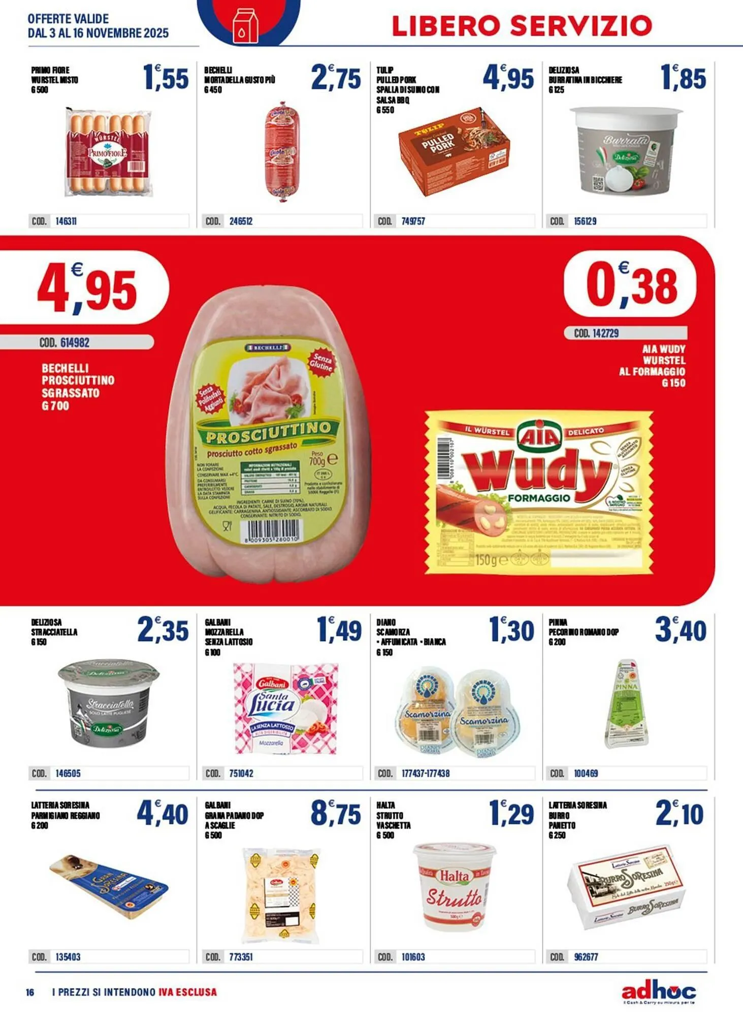 Volantino Adhoc da 3 novembre a 16 novembre di 2025 - Pagina del volantino 16