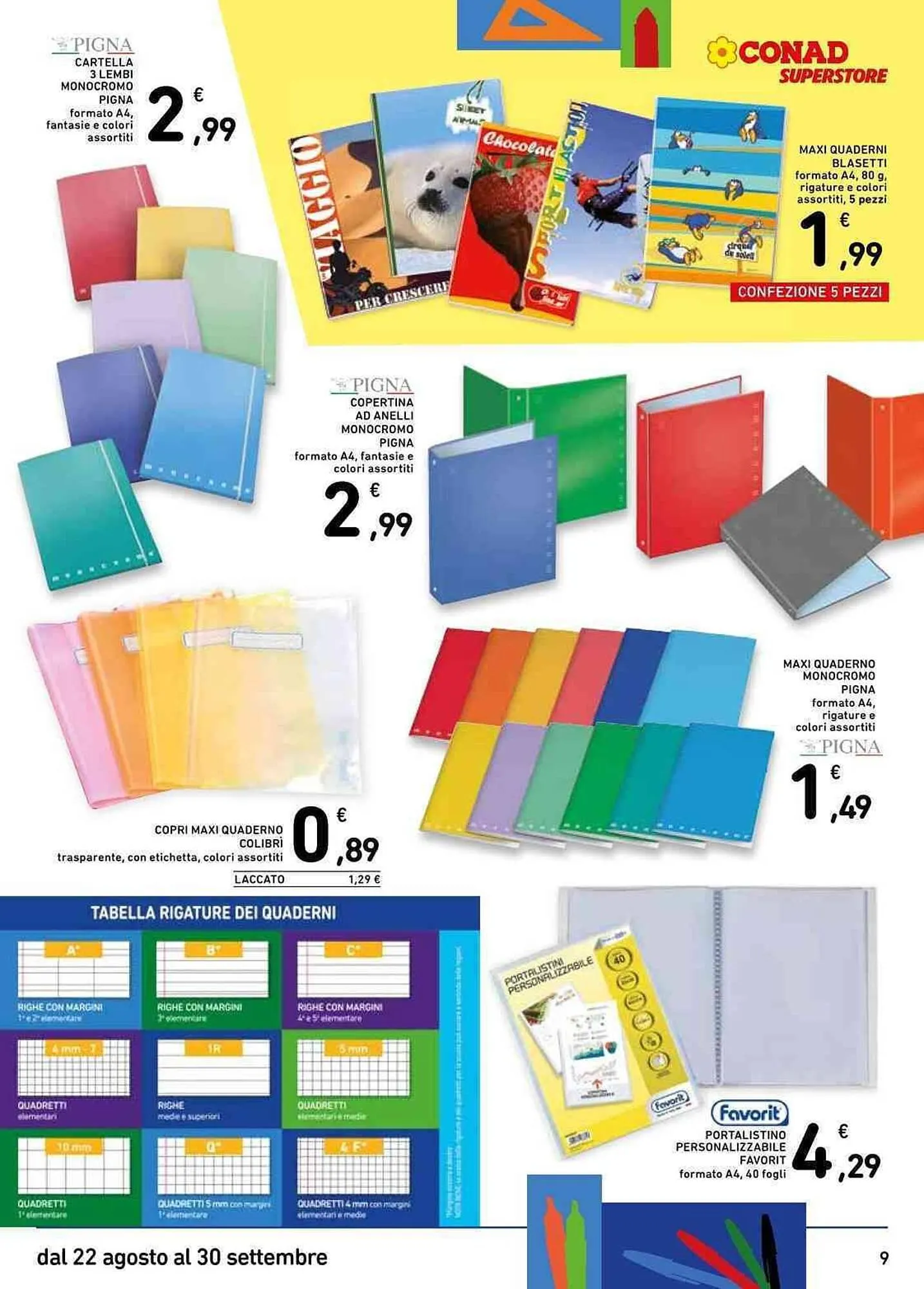 Volantino Conad da 22 agosto a 30 settembre di 2025 - Pagina del volantino 9