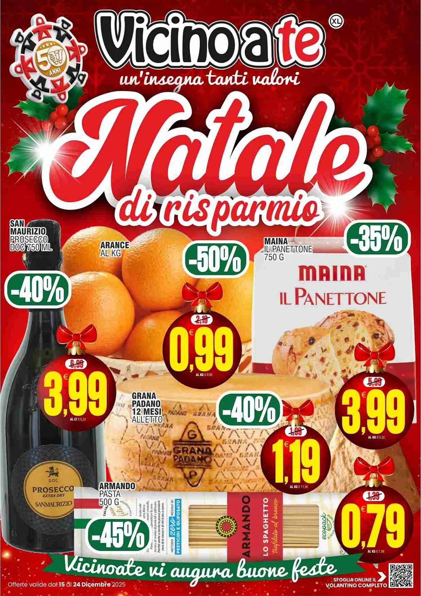 Volantino Vicino a te supermercati da 15 dicembre a 24 dicembre di 2025 - Pagina del volantino 1