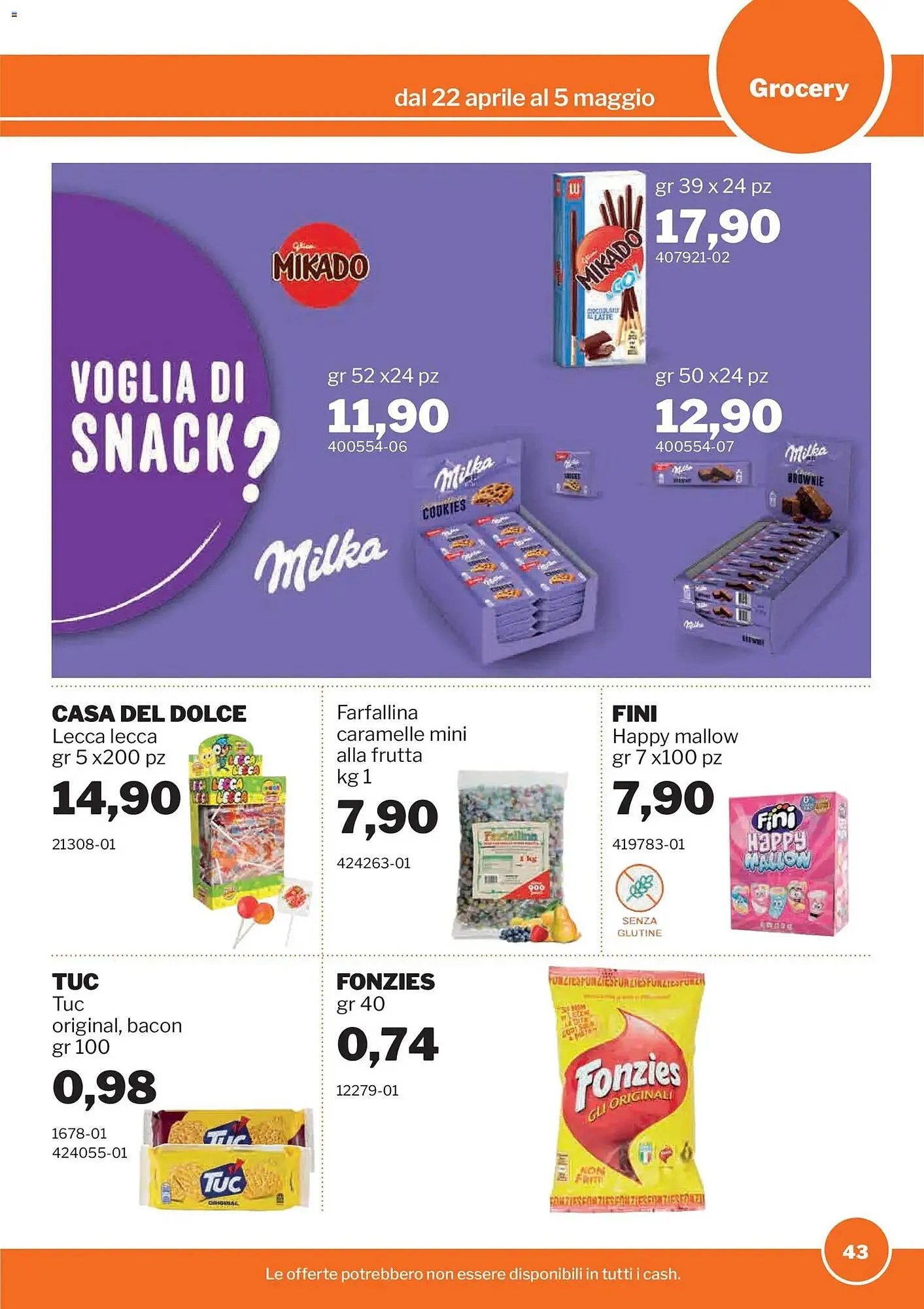 Volantino GrosMarket da 22 aprile a 5 maggio di 2026 - Pagina del volantino 43