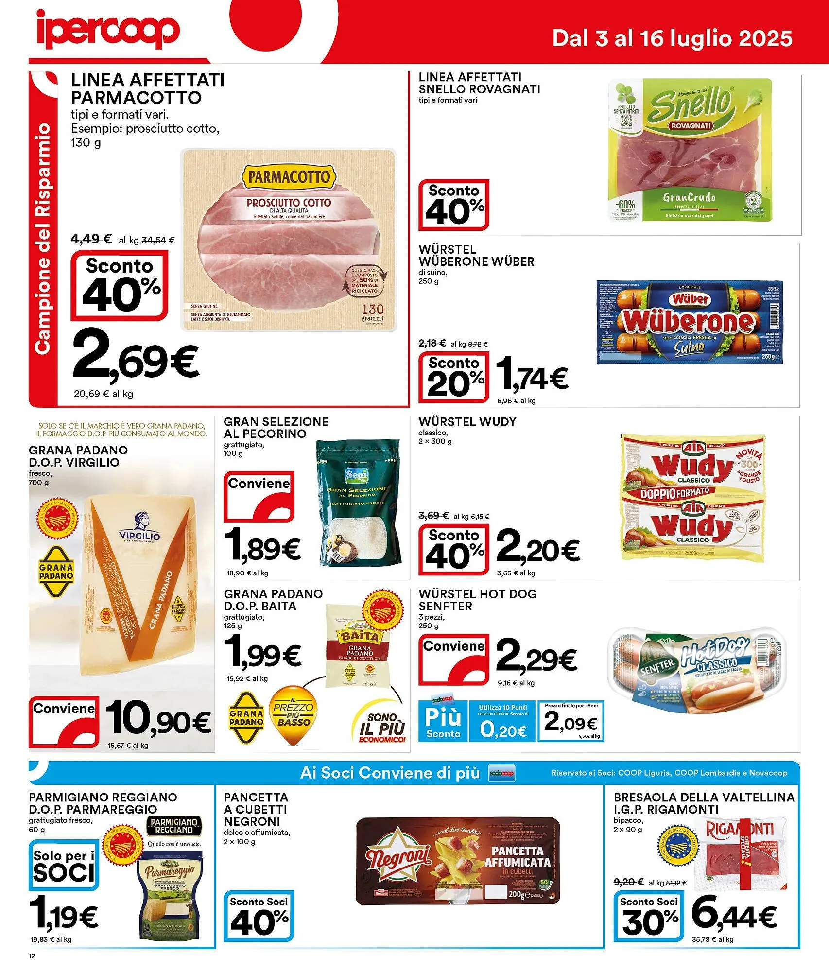 Volantino Ipercoop da 3 luglio a 16 luglio di 2025 - Pagina del volantino 12