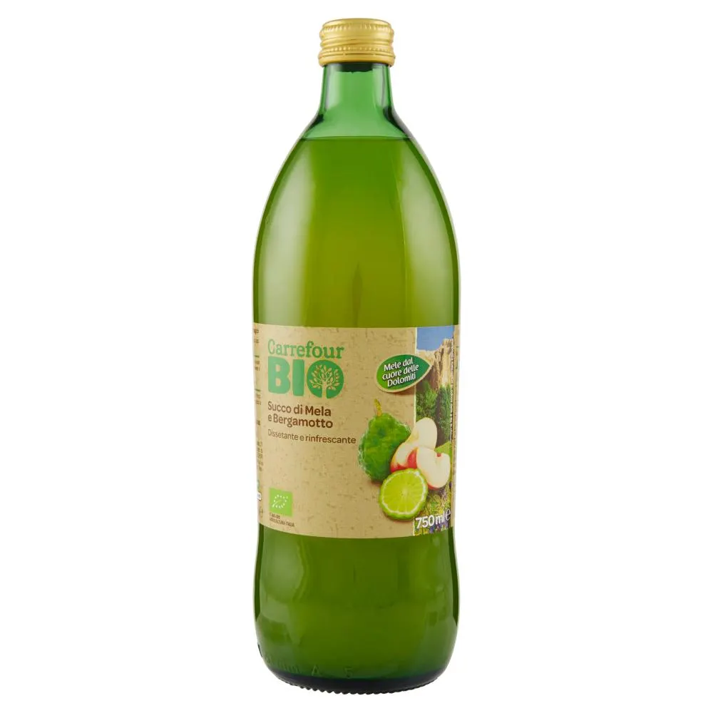 Carrefour Bio Succo di Mela e Bergamotto 750 ml