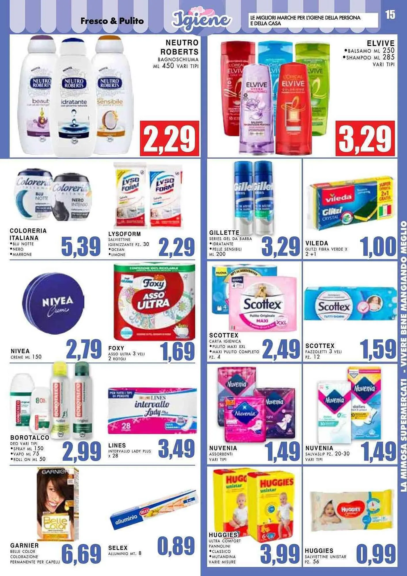 Volantino La Mimosa Supermercati da 2 aprile a 14 aprile di 2024 - Pagina del volantino 15