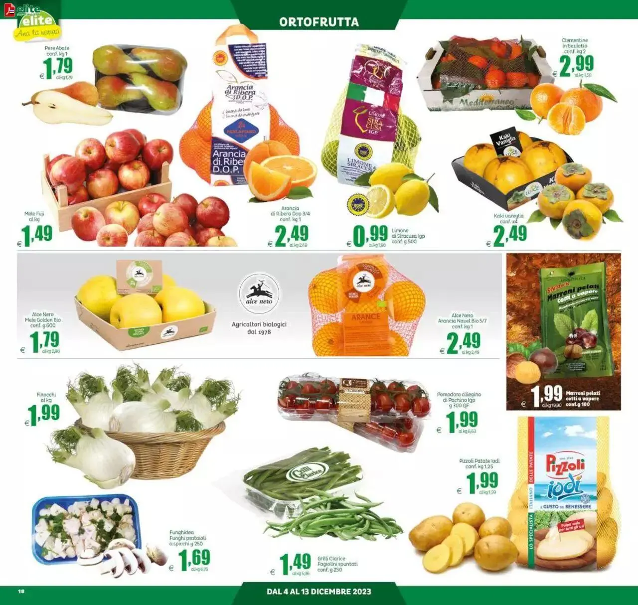 Volantino Elite Supermercati da 4 dicembre a 13 dicembre di 2023 - Pagina del volantino 18