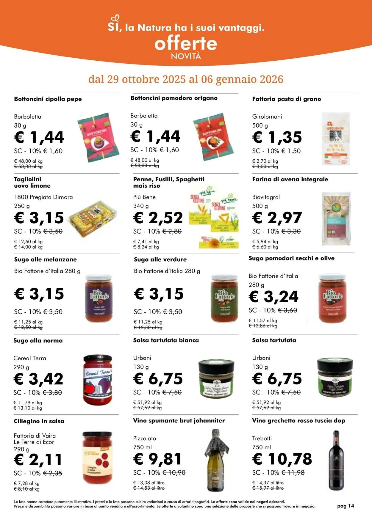 Natura Sì Volantino attuale da 1 dicembre a 1 gennaio di 2026 - Pagina del volantino 14