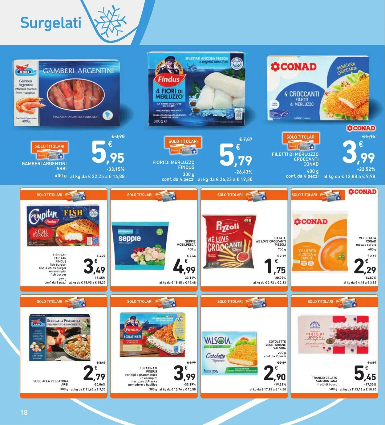 Conad - Spazio - Roma Volantino attuale da 5 gennaio a 14 gennaio di 2024 - Pagina del volantino 18