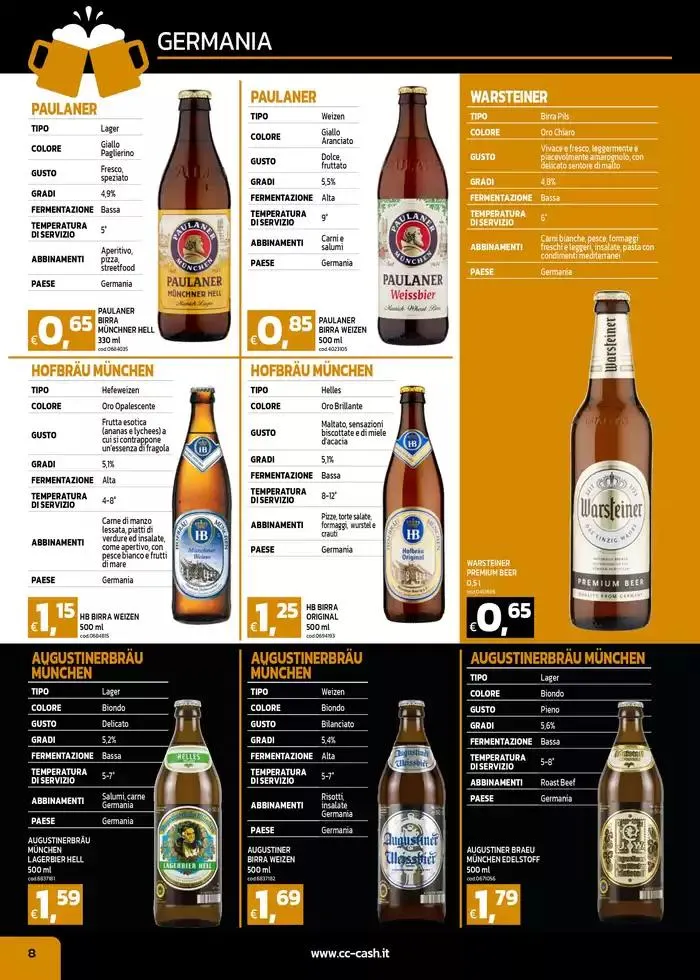 CARTA BIRRE 2025 da 22 aprile a 18 maggio di 2025 - Pagina del volantino 8